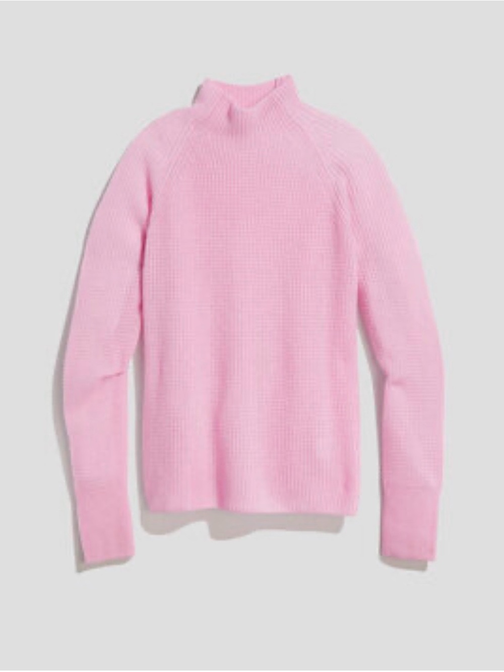 Vineyard Vines 100% Cashmere Sweater Size S Pink Waffle Knit Turtleneck Coastal